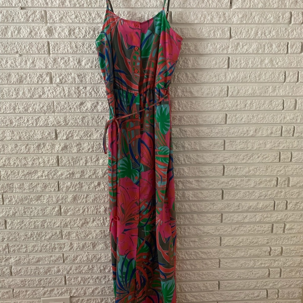 TROPICAL PATTERN COLLECTIVE CONCEPTS MAXI DRESS XS